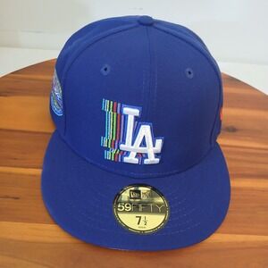 Los Angeles Dodgers Hat Fitted 7 1/2 New Era 59FIFTY 50th Anniversary Stadium